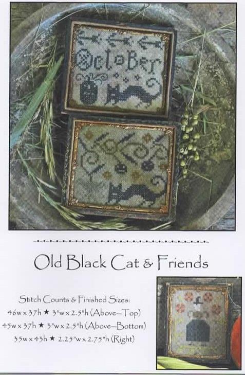 Old Black Cat and Friends