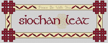click here to view larger image of Peace Be With You (Gaelic) (chart)