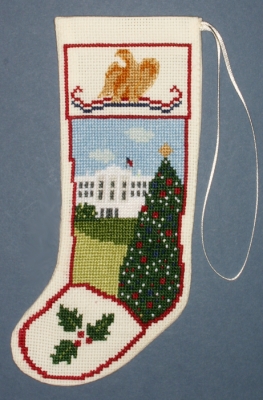 White House Stocking Ornament