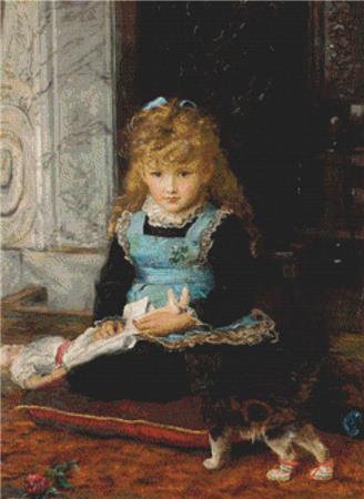 click here to view larger image of Puss In Boots  (John Everett Millais) (chart)