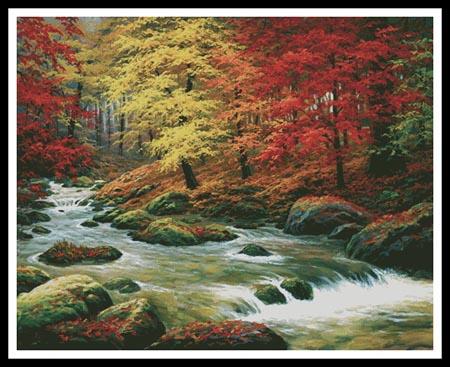 Autumn In Boulder Creek (Large)  (Charles White)