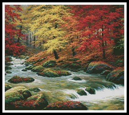Autumn In Boulder Creek (Cushion)  (Charles White)