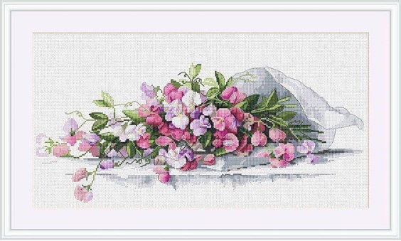 click here to view larger image of Sweet Pea (counted cross stitch kit)