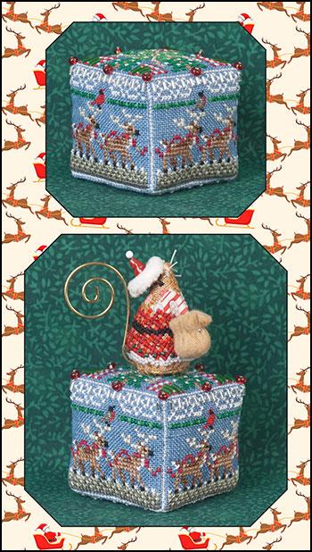 8 Tiny Reindeer Cube and Embellishments
