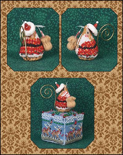 Gingerbread Santa Mouse - Limited Edition Ornament