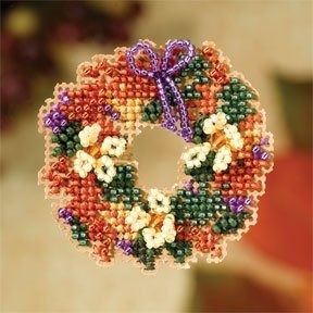 click here to view larger image of Fall Wreath (2007) (counted cross stitch kit)