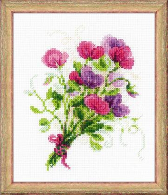 click here to view larger image of Bouquet With Sweet Peas (chart)