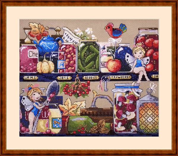 click here to view larger image of Pantry Treasures (counted cross stitch kit)