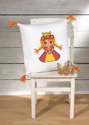 click here to view larger image of Princess Pillow (counted cross stitch kit)
