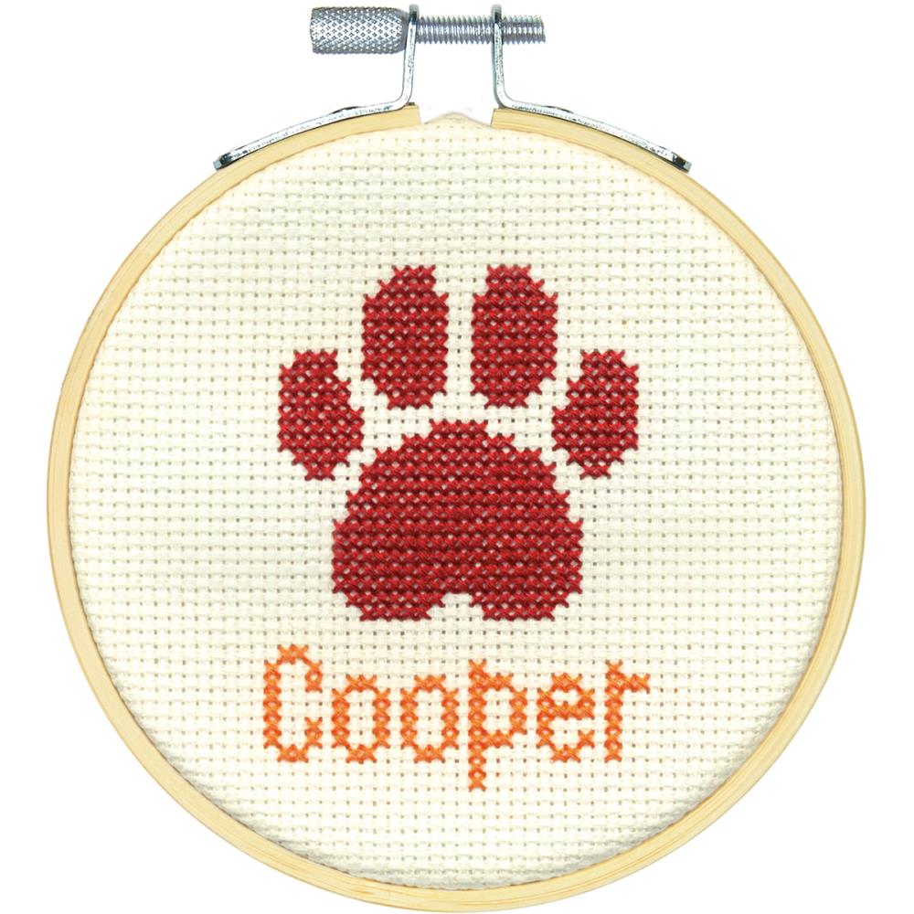 click here to view larger image of Paw Print (counted cross stitch kit)