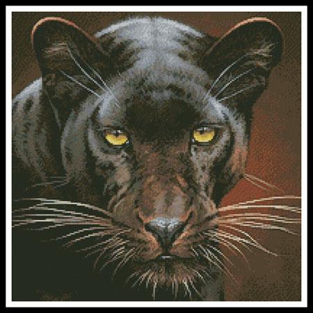 click here to view larger image of Black Panther Portrait (Cropped)  (Fuz Caforio) (chart)