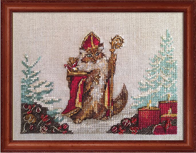 click here to view larger image of Chat Nicolas (Kit) (counted cross stitch kit)