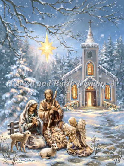 click here to view larger image of Nativity At The Chapel (chart)