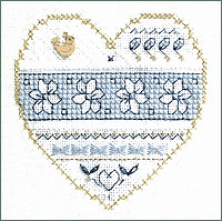 Blue And White Floral - Beyond Cross Stitch Level 3
