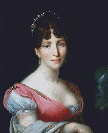 click here to view larger image of Hortense De Beauharnais (Anne-Louis Girodet de Roussy-Trioson) (chart)