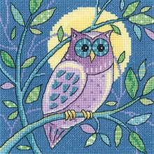 click here to view larger image of Owl - Woodland Creatures (Evenweave Kit) (counted cross stitch kit)
