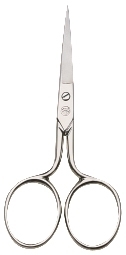 3-1/2in Nickel Plated Carbon Steel Embroidery Scissors