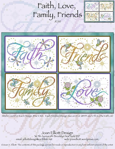 click here to view larger image of Faith Love Family Friends (chart)