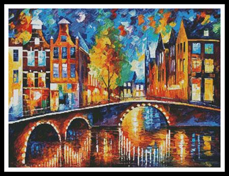 click here to view larger image of Bridges Of Amsterdam, The  (Leonid Afremov) (chart)