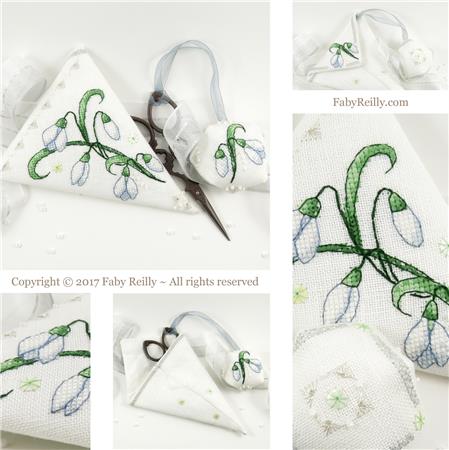 click here to view larger image of Snowdrop Scissor Case (chart)