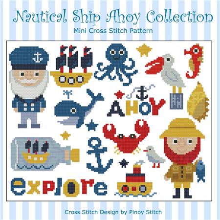click here to view larger image of Nautical Ship Ahoy Collection (chart)
