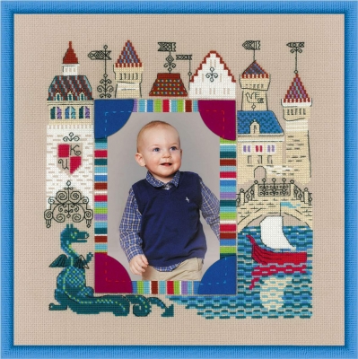 click here to view larger image of Photo Frame Knights Castle (counted cross stitch kit)