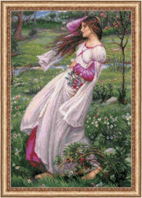 click here to view larger image of Wildflowers - After JW Waterhouses Painting (counted cross stitch kit)
