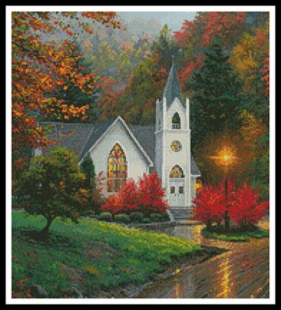click here to view larger image of Autumn Chapel (Cropped)  (Mark Keathley) (chart)