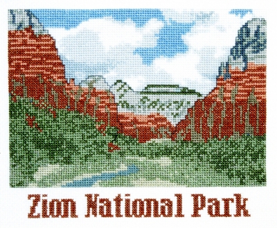 click here to view larger image of Zion National Park (counted cross stitch kit)