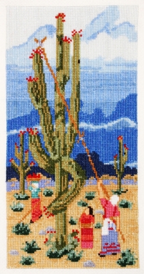click here to view larger image of Saguaro Harvest (counted cross stitch kit)