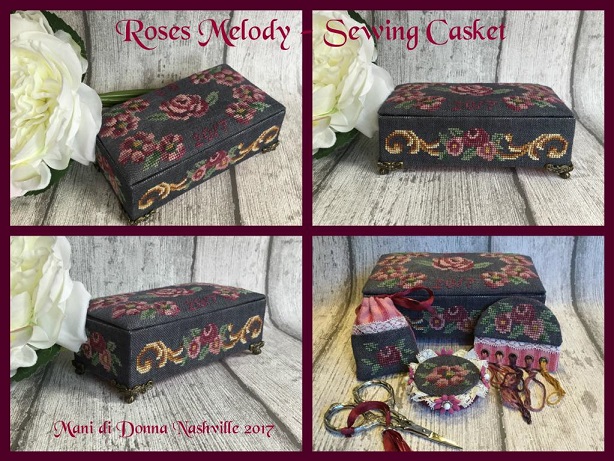 Rose Melody Sewing Casket