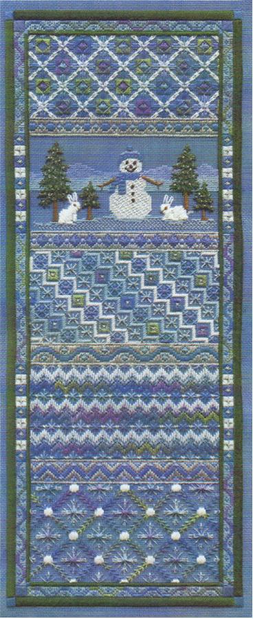 click here to view larger image of Snowman Panel (counted canvas chart)
