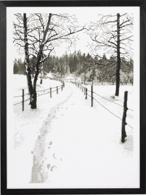 click here to view larger image of Monochrome Landscape (counted cross stitch kit)