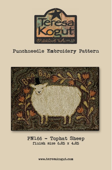Tophat Sheep - Punch Needle