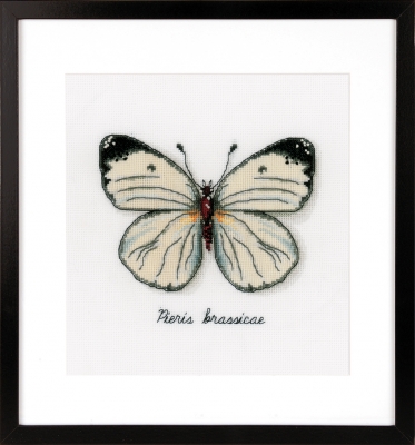 click here to view larger image of White Butterfly (counted cross stitch kit)