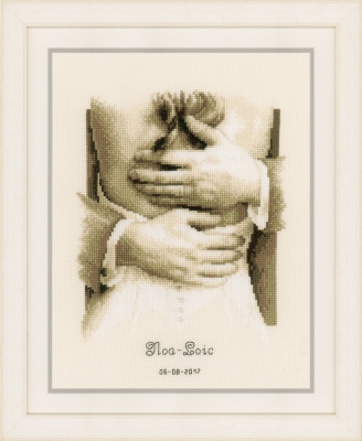 click here to view larger image of Newlyweds - Wedding Announcement (counted cross stitch kit)
