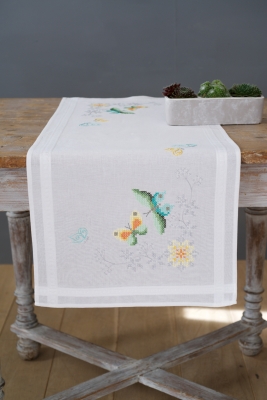 Butterflies and Flowers Table Runner