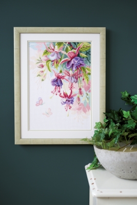 click here to view larger image of Fuchsias (counted cross stitch kit)