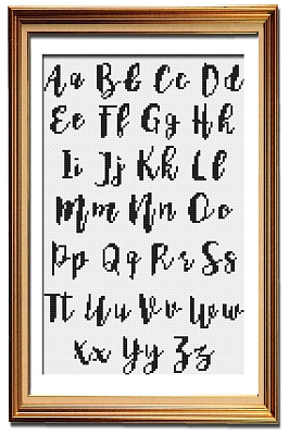 Vintage Sass Alphabet 1