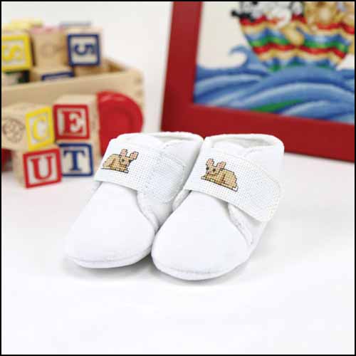 Baby Slippers With Velcro Strap