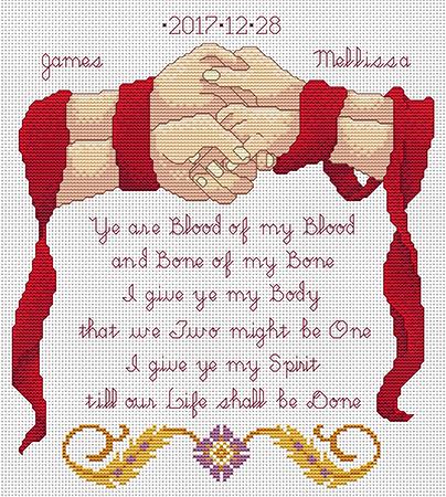 click here to view larger image of Handfasting Keepsake (chart)