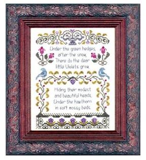 click here to view larger image of Antique Violet Sampler (chart)