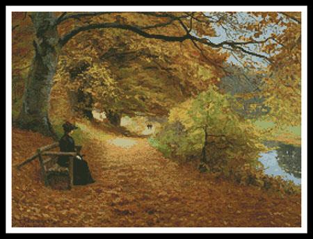 Wooded Path in Autumn, A  (Hans Andersen Brendekilde)
