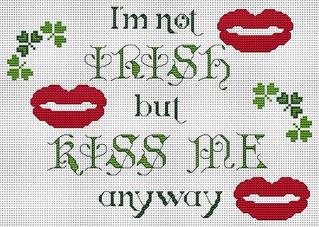 click here to view larger image of Irish Kiss Me (chart)