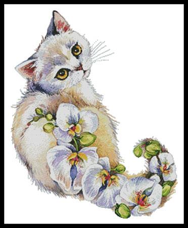 click here to view larger image of White Orchids Cat  (Lena Faenkova) (chart)