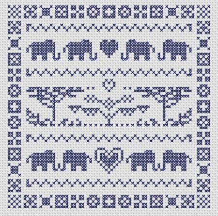 click here to view larger image of Elephant Sampler (chart)