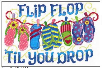click here to view larger image of Flip Flop Til You Drop (chart)