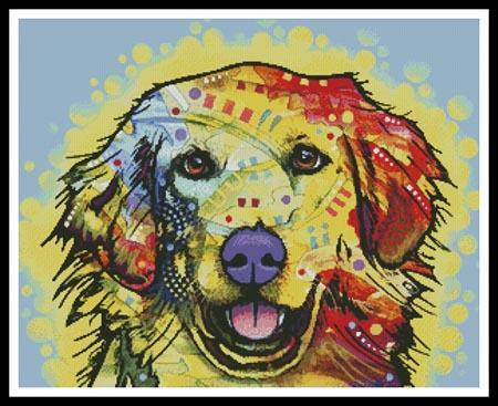 click here to view larger image of Abstract Golden Retriever  (Dean Russo) (chart)
