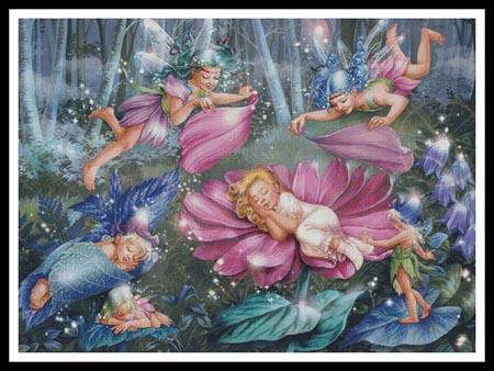 click here to view larger image of Evening Fairies (Large)  (Zorina Baldescu) (chart)