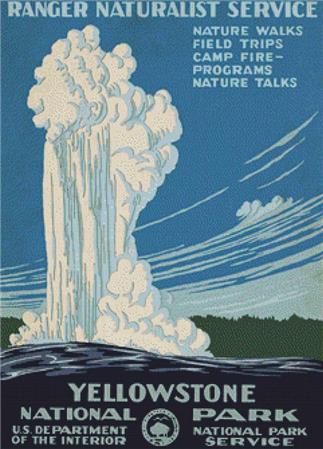 Vintage Yellowstone Park Poster